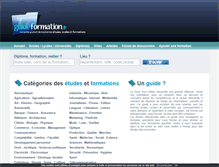 Tablet Screenshot of guideformation.fr